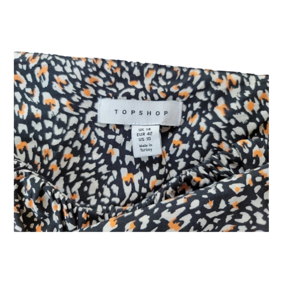 Topshop Women's Animal Print on Black Corset Crop Top‎ - Picture 5 of 9